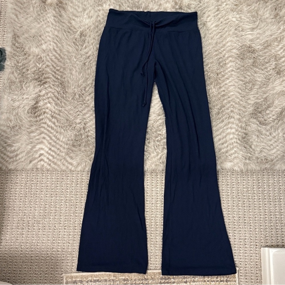 SKIMS Navy Wide Leg Pants